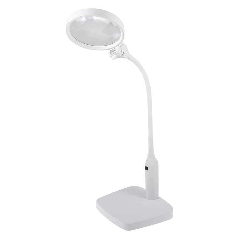 PURElite Multifunctioneel Vergrootglas en Tafellamp: Wit