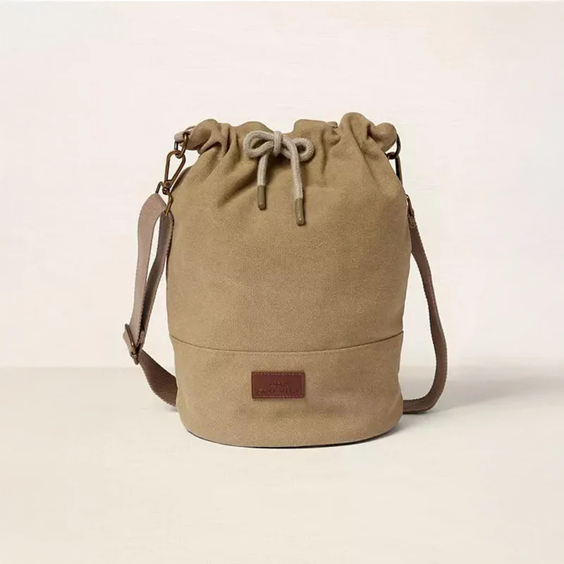 DMC Eco Vita Cross bucket schoudertas 32x33cm Beige