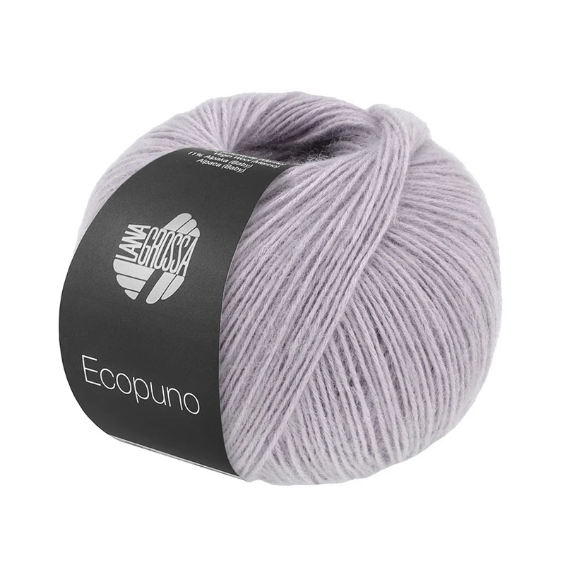 Lana Grossa Ecopuno 218 Grijs Paars