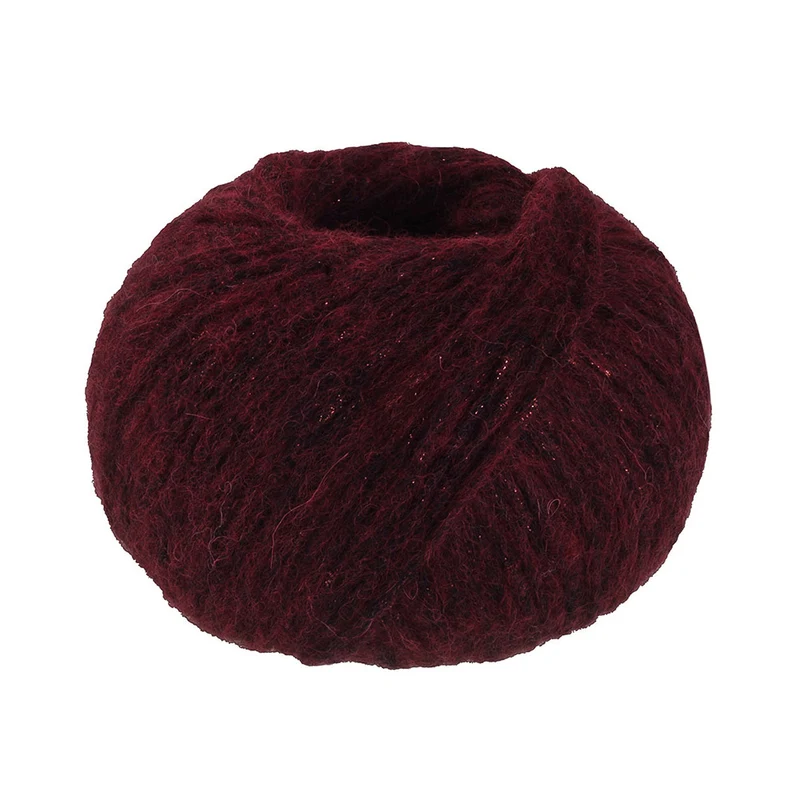 Lana Grossa Lucciola 0011 Zwart-Rood