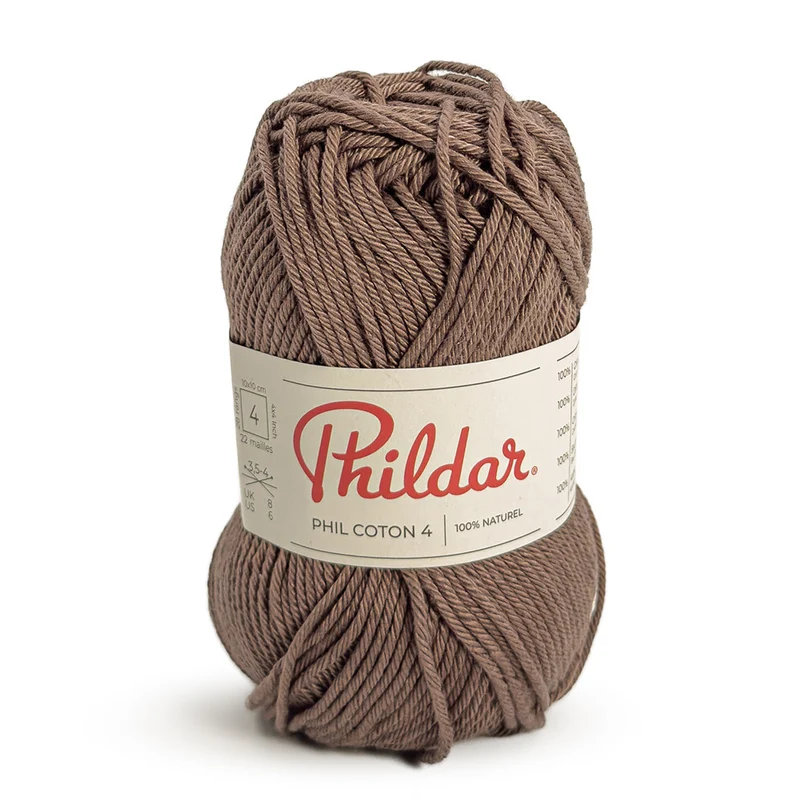 Phildar Phil Coton 4 2164 Gekonfijte kastanje