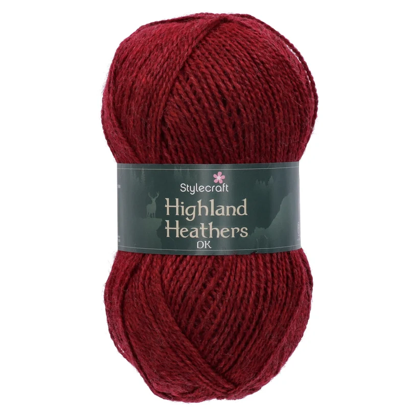 Stylecraft Highland Heathers DK 3770 Stewart Red