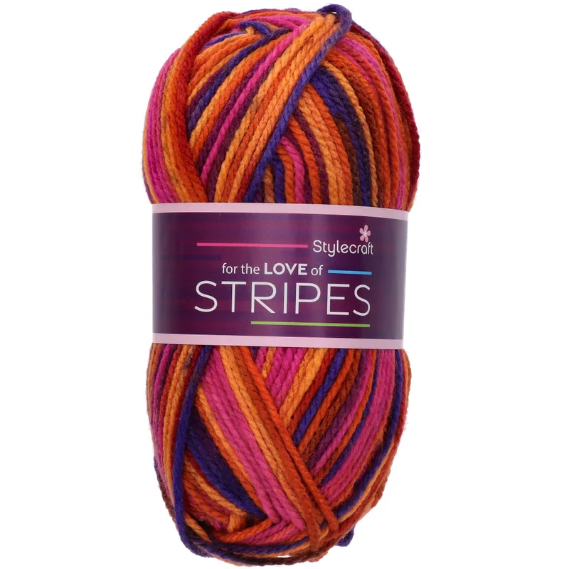 Stylecraft Special for the Love of Stripes 1967 Strawberry Daiquiri