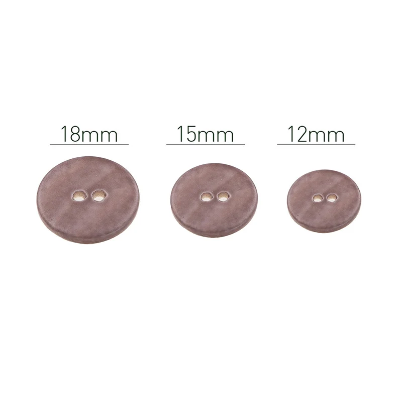 PPY Knopenset Parelmoer Chocolade 5 Stuks 12 mm