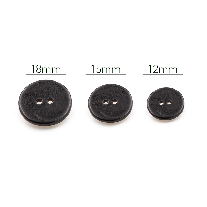 PPY Knopenset Parelmoer Zwart 5 Stuks 15 mm