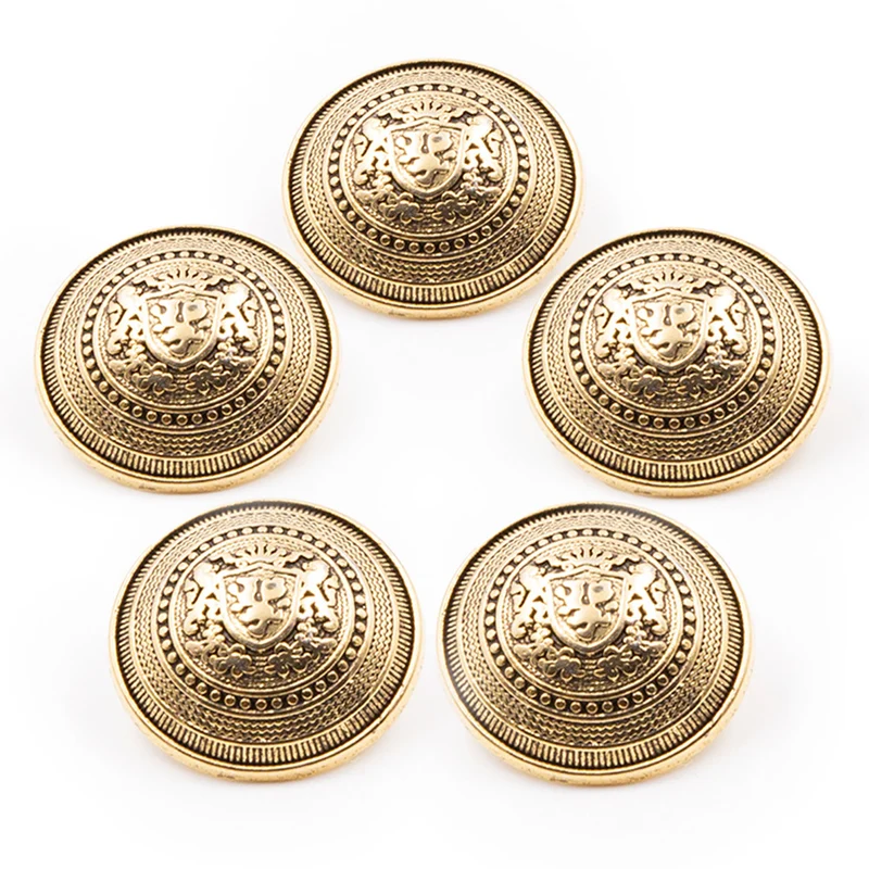 PPY Officiersknopen 20 mm Oudgoudkleur 5 Stuks