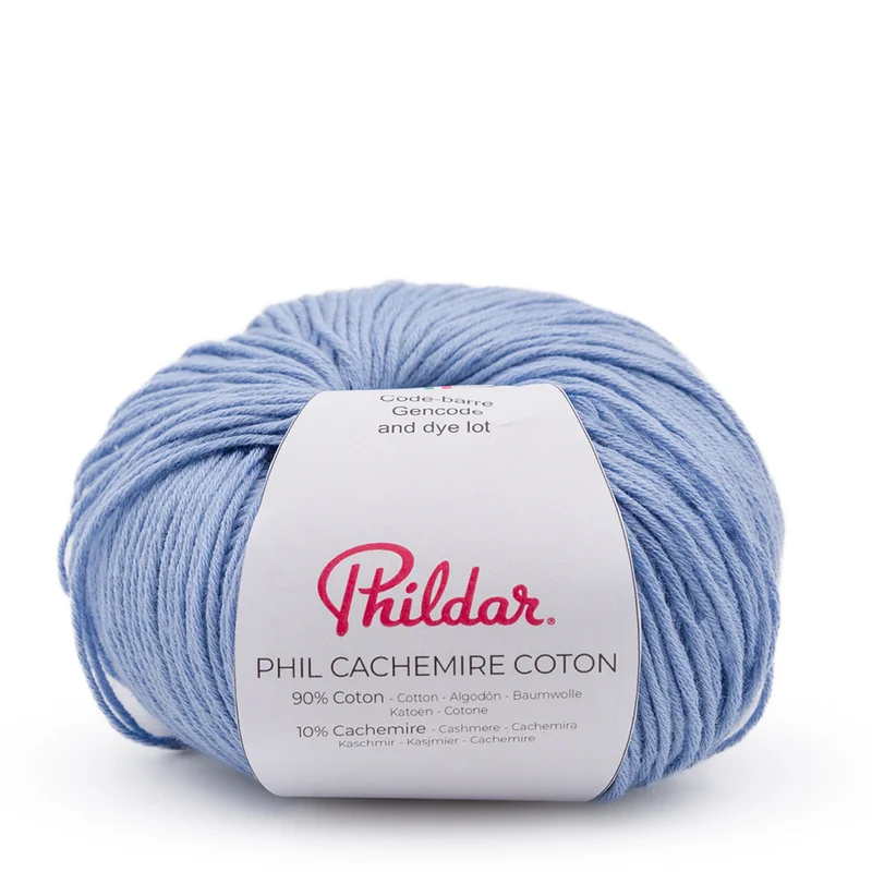 Phildar Phil Cachemire Coton 2089 Korenbloemblauw