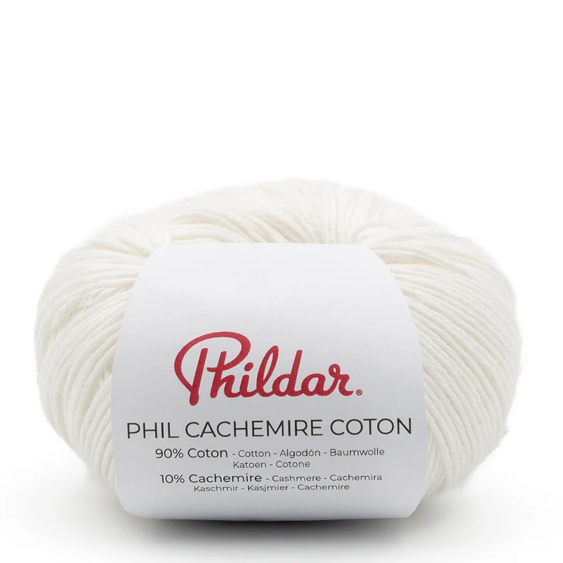 Phildar Phil Cachemire Coton 1214 Krijt