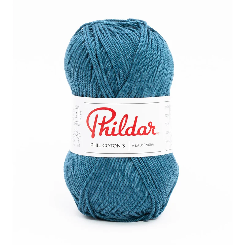Phildar Phil Coton 3 2435 Pruisisch blauw