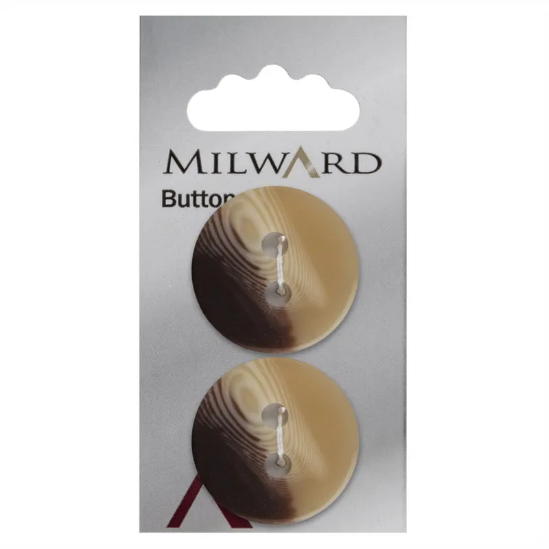 Milward Knoop Mat Bruin/Beige 27mm (2 stuks)