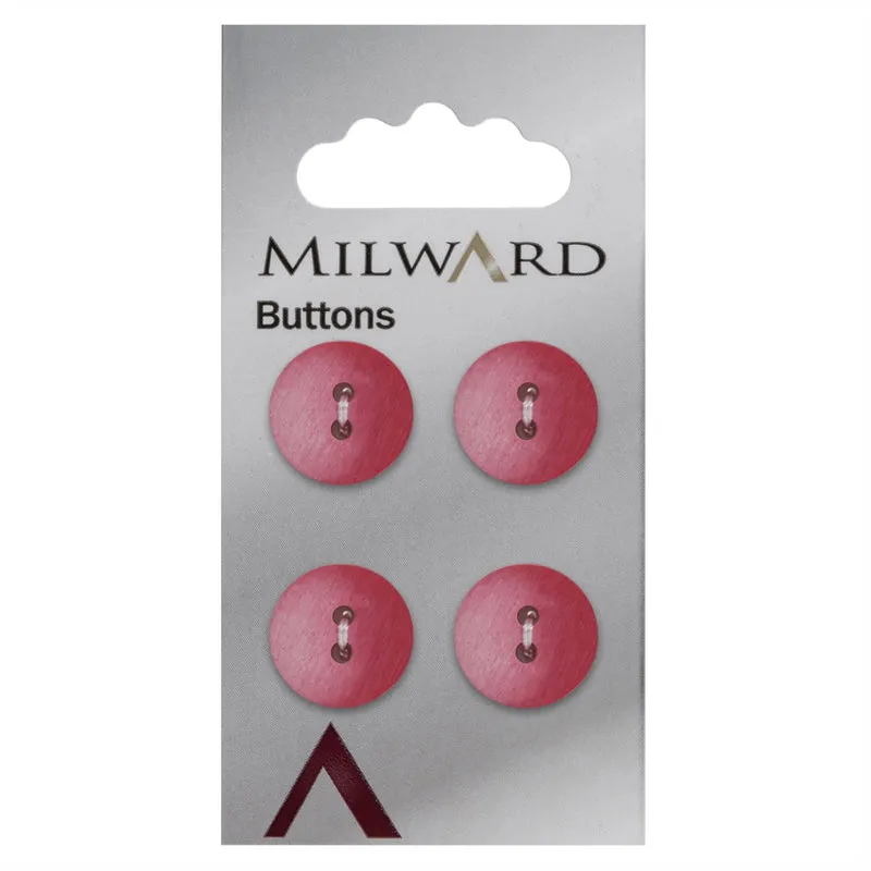 Milward Knoop Rood/Roze Mat 15mm (4 stuks)