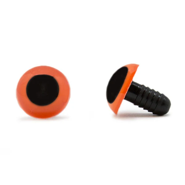 Veiligheidsogen Oranje 15 mm per paar