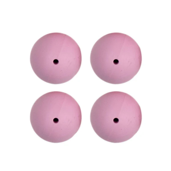 Go Handmade Siliconen Kralen 4 Stuks 30 Oud Roze