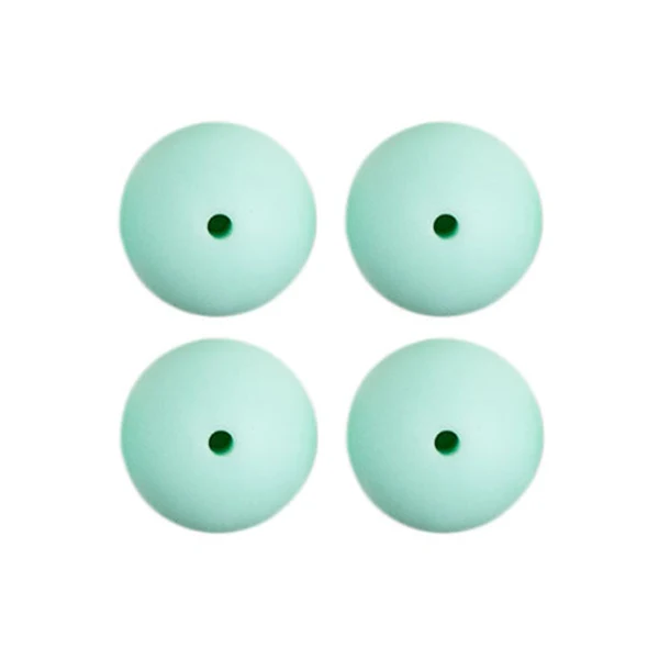 Go Handmade Siliconen Kralen 4 Stuks 26 Mint