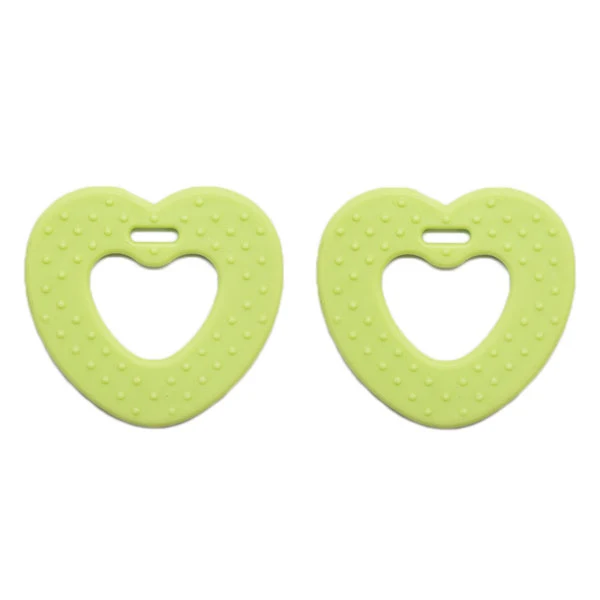 Go Handmade Hartjes Bijtringen 82 Lichtgroen