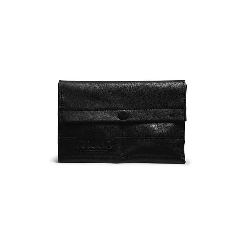 MUUD Hala Black - Handgemaakt leren haaketuit 17x28cm