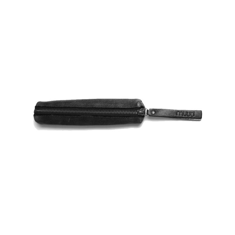 MUUD Hee XL Black - Handgemaakt leren handwerketuit 2x25cm