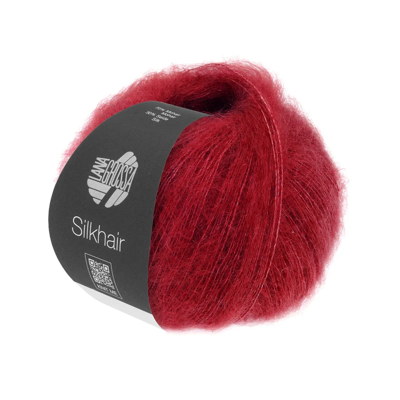 Lana Grossa Silkhair 208 Wijnrood