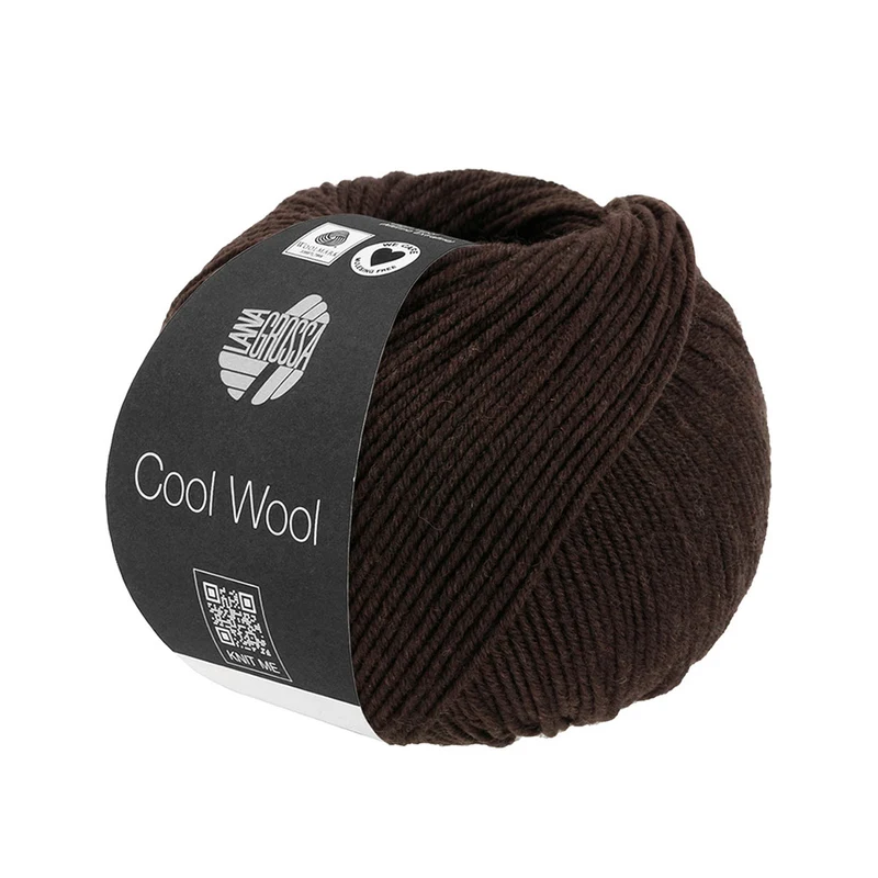 Lana Grossa Cool Wool 2113 Zwart Bruin