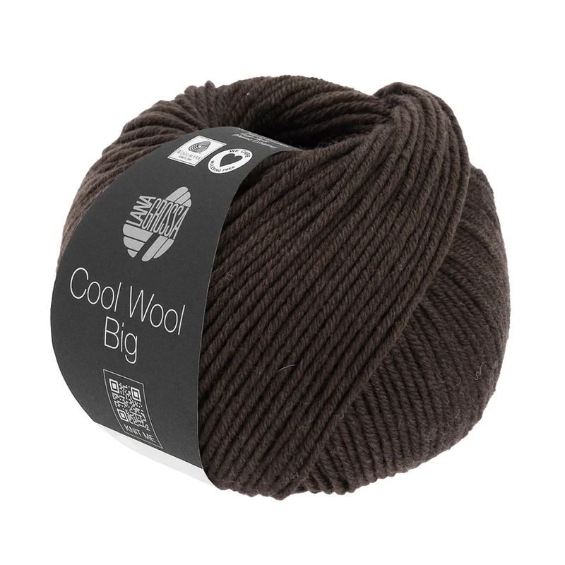 Lana Grossa Cool Wool Big 1020 Zwartbruin