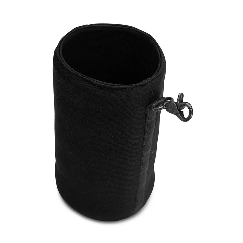 MUUD Daris - Black Handgemaakt leren flessenhouder 18 x 10 cm