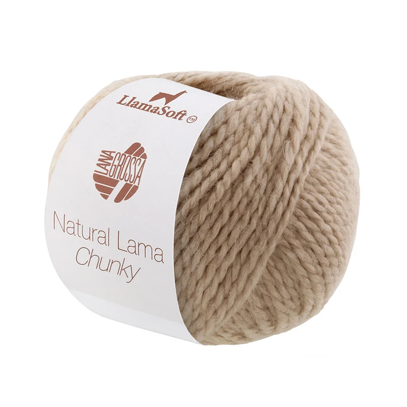 Lana Grossa Natural Lama Chunky 010 Licht Beige