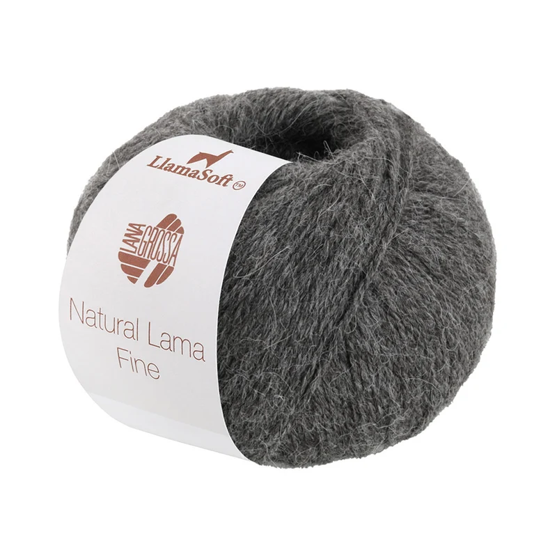 Lana Grossa Natural Lama Fine 114 Grijs Bruin