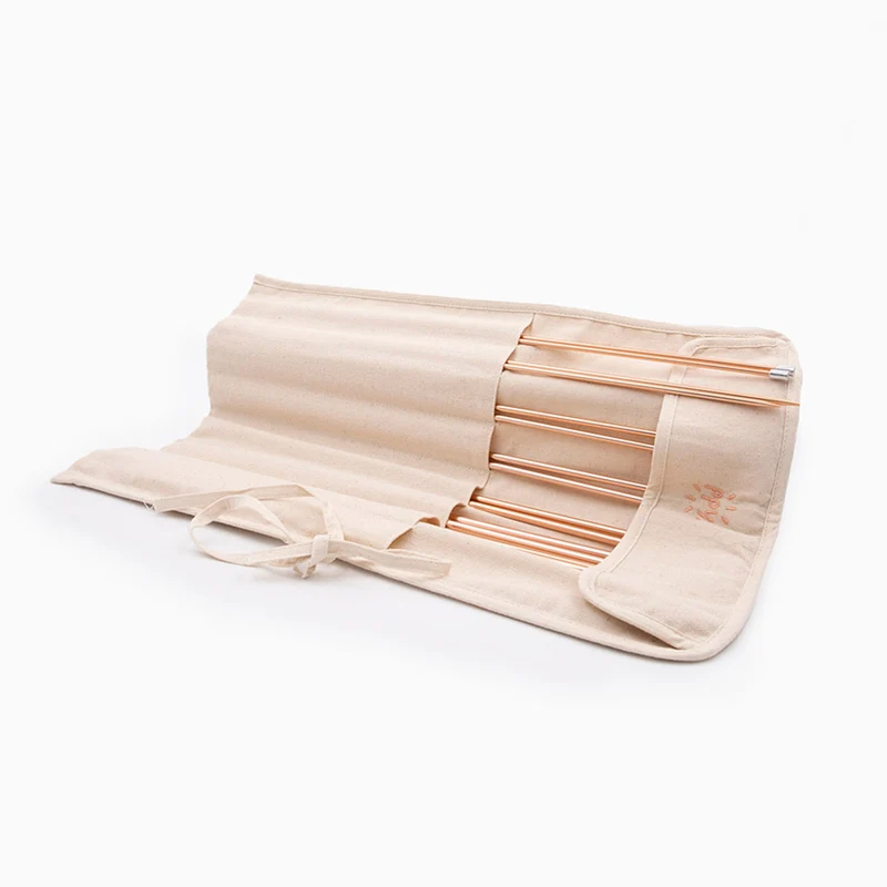 PPY Set Rechte Breinaalden 40 cm 3-7 mm - Geanodiseerd Aluminium Roségoudkleur