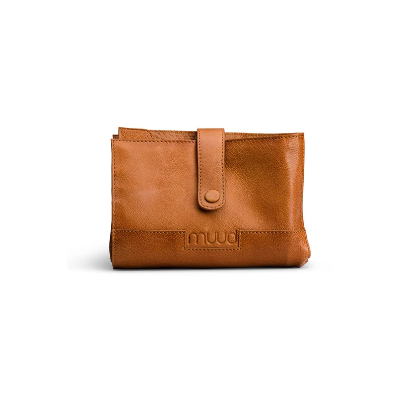 MUUD Billie Etui Whisky - Handgemaakt leren handwerketui C19x13cm - 27.5x38cm