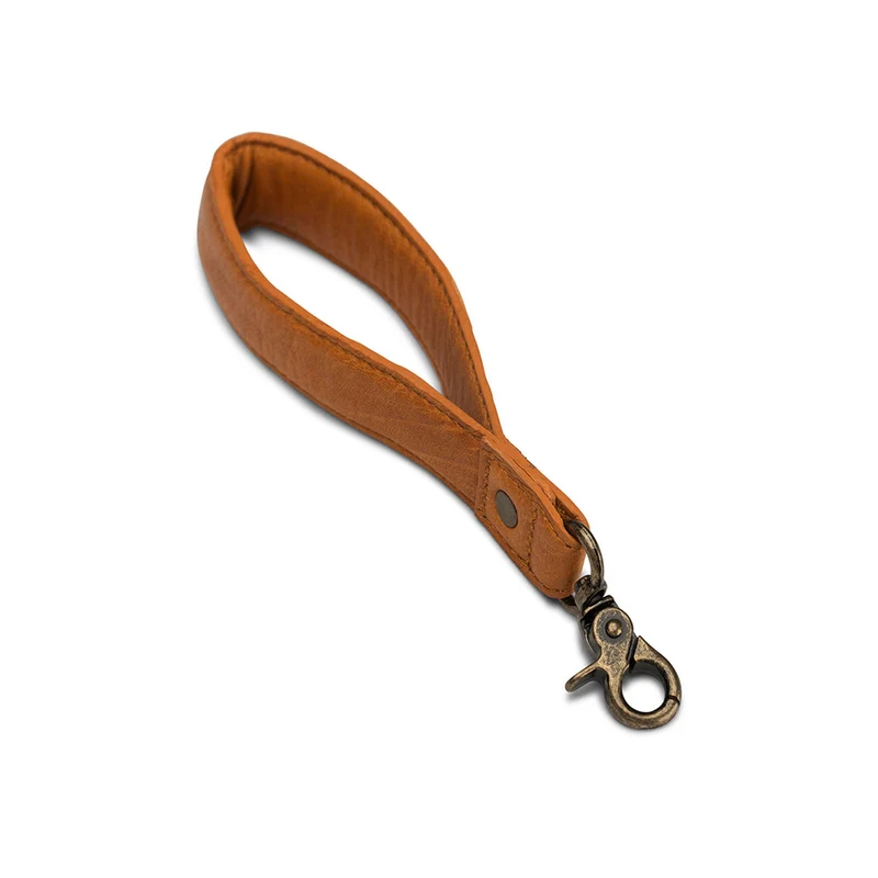 MUUD Cami Whisky - Handgemaakt leren tassen handvat 18,5 x 2,2 cm