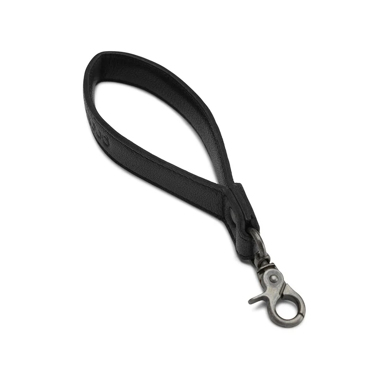 MUUD Cami Black - Handgemaakt leren tassen handvat 18,5 x 2,2 cm