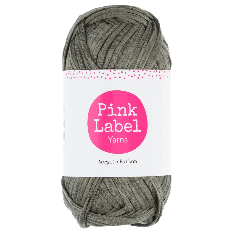 Pink Label Acrylic Ribbon 060 Fay - Dark grey