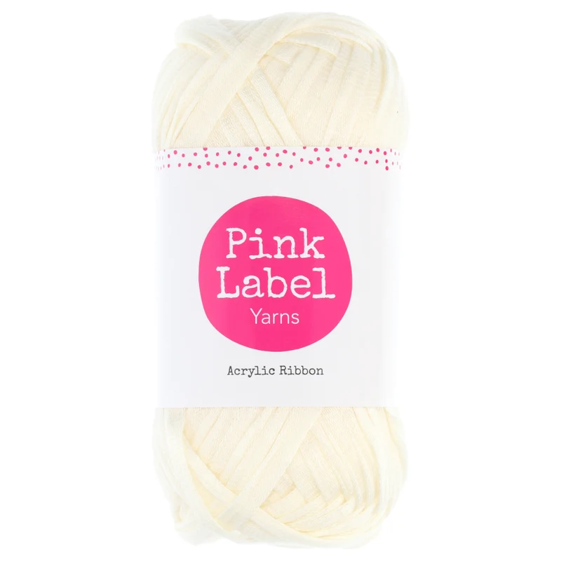 Pink Label Acrylic Ribbon 025 Jasmin - Off white