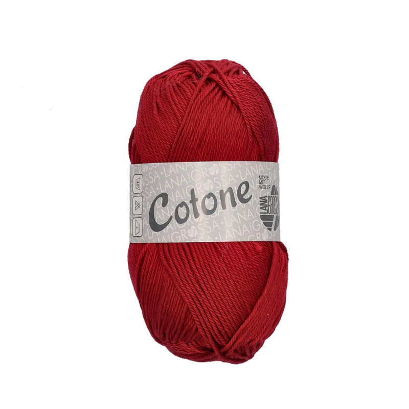 Lana Grossa Cotone 004 Wijnrood
