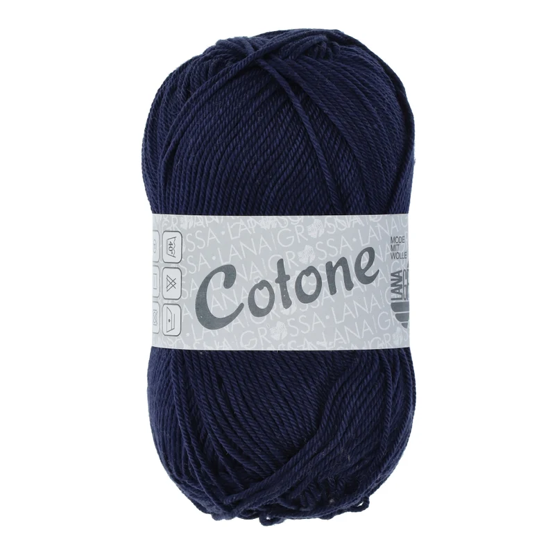 Lana Grossa Cotone 020 Nachtblauw