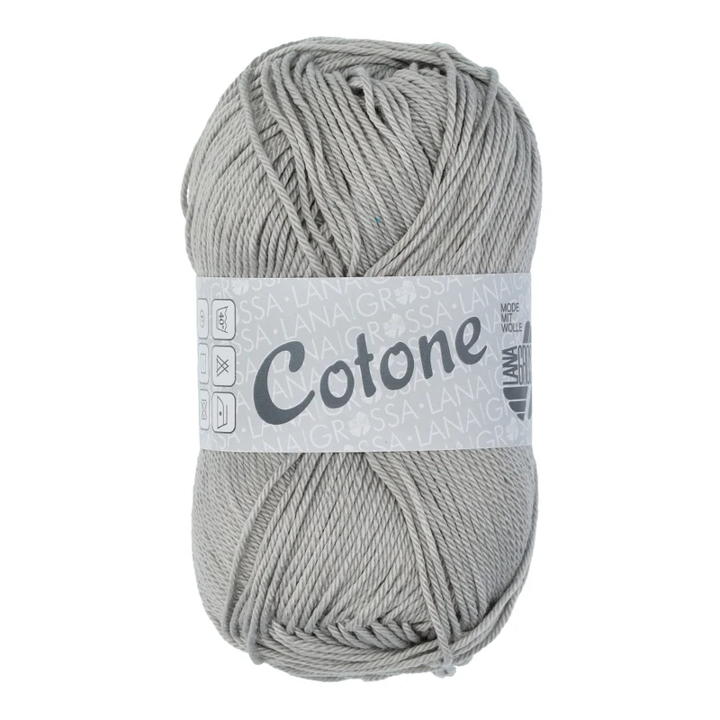 Lana Grossa Cotone 027 Lichtgrijs