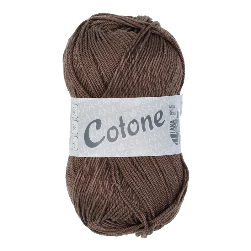 Lana Grossa Cotone 030 Grijs Bruin