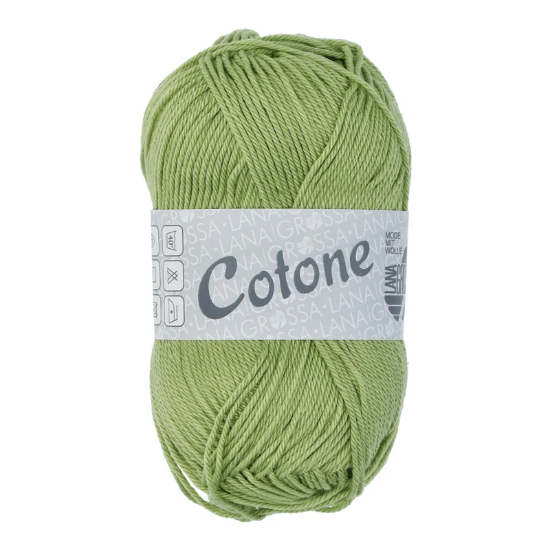 Lana Grossa Cotone 073 Linden Groen