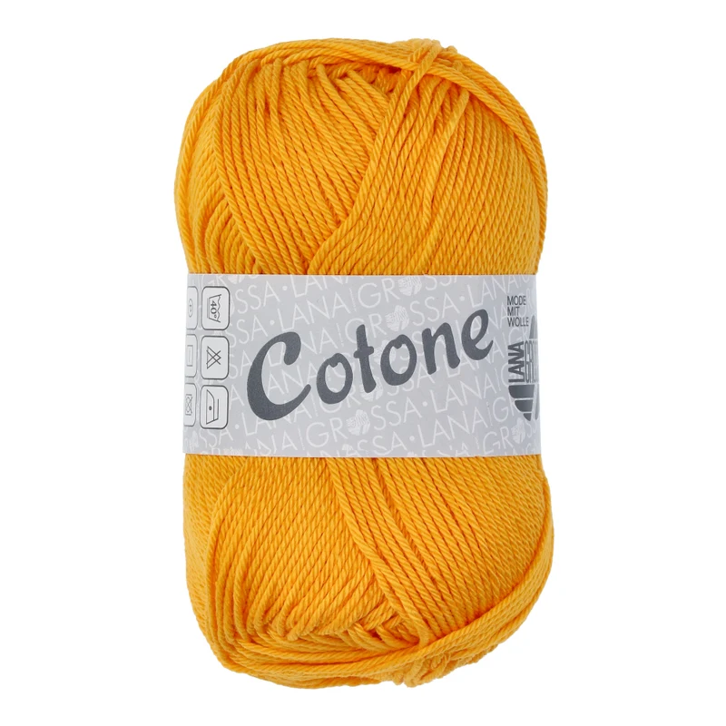 Lana Grossa Cotone 092 Geel Oranje