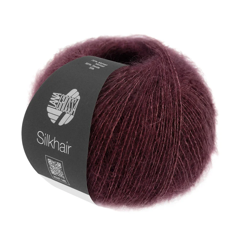 Lana Grossa Silkhair 177 Donkerrood