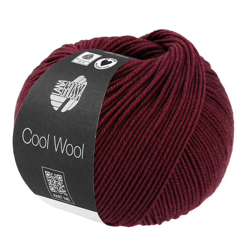 Lana Grossa Cool Wool 2124 Donker Rozenrood