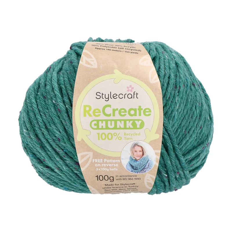 Stylecraft Recreate Chunky 3375 Teal