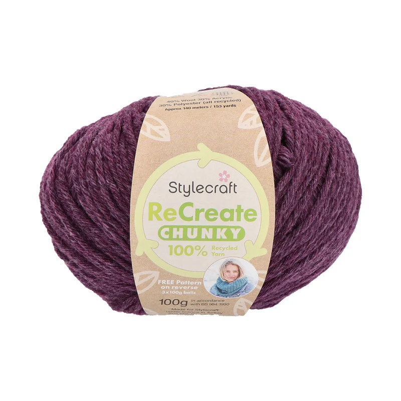 Stylecraft Recreate Chunky 3456 Aubergine