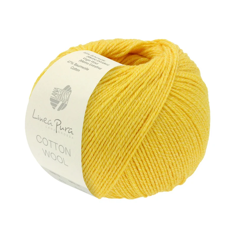 Lana Grossa Cotton Wool 013 Geel