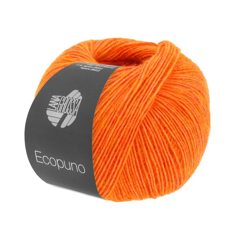 Lana Grossa Ecopuno 089 Stralend Oranje