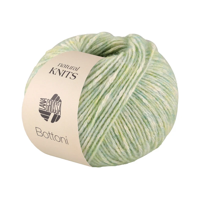Lana Grossa Bottoni 011 Pastelgroen/Creme