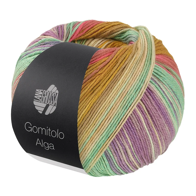 Lana Grossa Gomitolo Alga 2028 Mosterdgeel/Roze/Fuchsia/Jade/Wit/Geel/Petrol/Framboos/Zachtpaars/Na