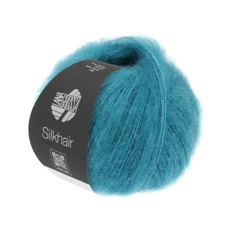 Lana Grossa Silkhair 203 Azure Blauw