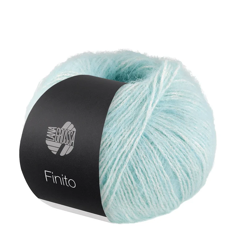 Lana Grossa Finito 003 Licht turquoise/Crème