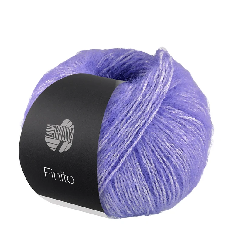 Lana Grossa Finito 011 Blauw paars/Crème